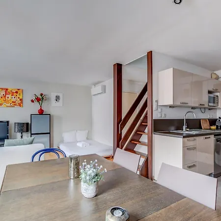 Appartement Duplex - Pont-neuf, Dome De La Grave, 2 Bdrs 85m2, Ac, Free Private Car Park 200m Away - T3 85m2 Avec Clim, Parking Couvert Gratuit A 200m Toulouse