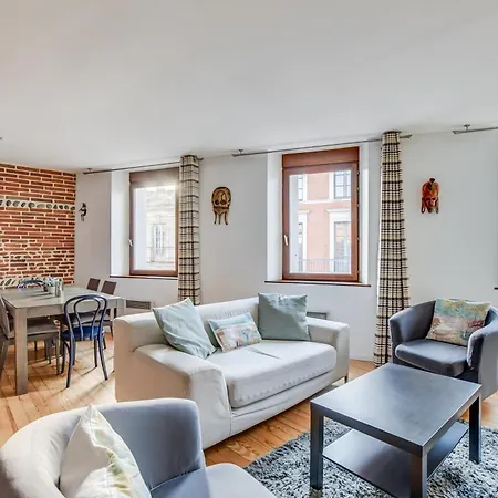 Duplex - Pont-neuf, Dome De La Grave, 2 Bdrs 85m2, Ac, Free Private Car Park 200m Away - T3 85m2 Avec Clim, Parking Couvert Gratuit A 200m Toulouse